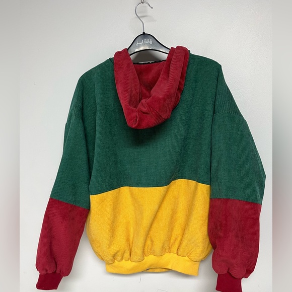 Veste vert rouge jaune Zaful taille M - Picture 2 of 4